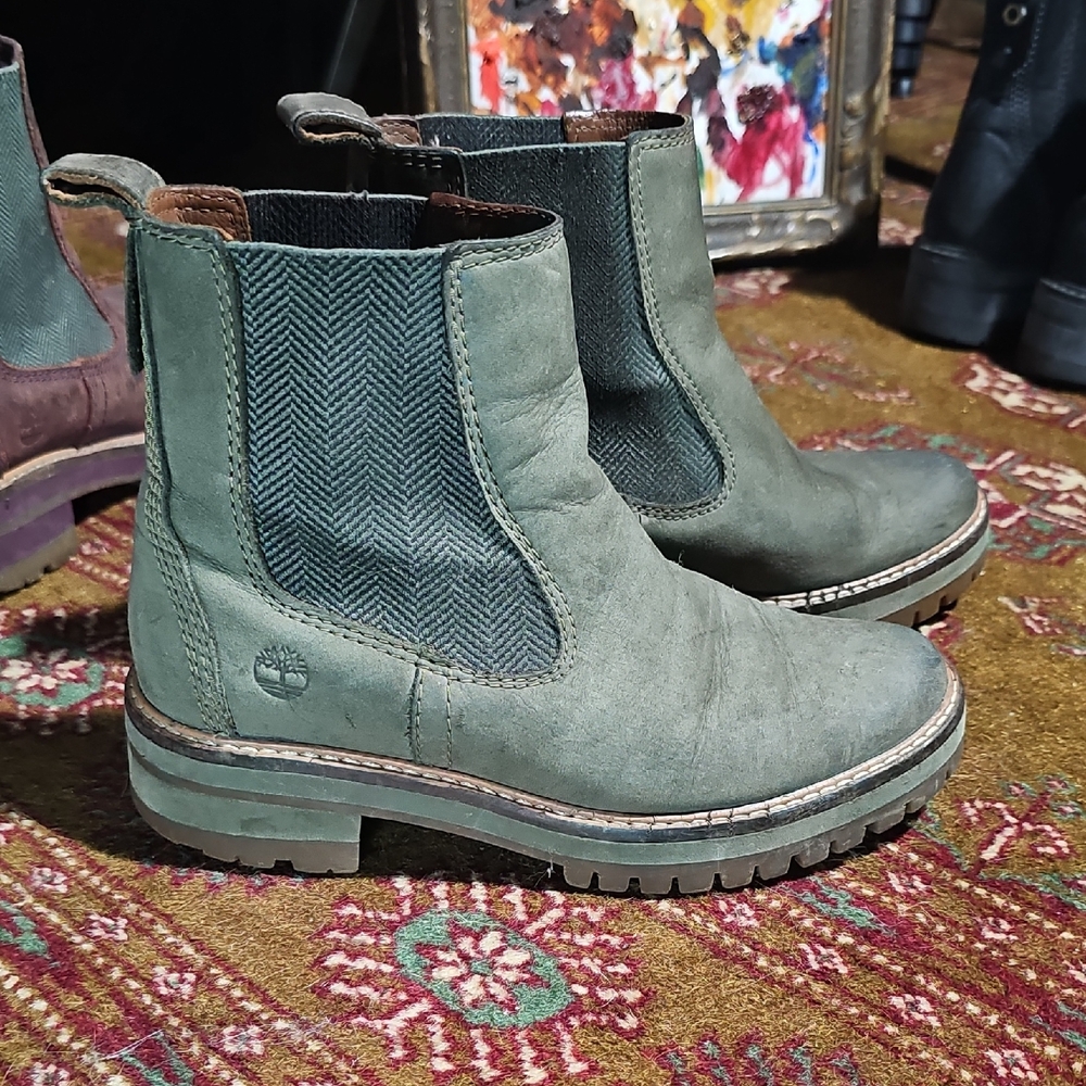 Timberland Women's Olive Ankle Boots